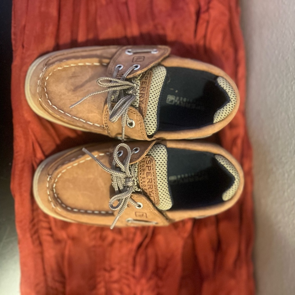 Sperry Kids Brown Moccasins